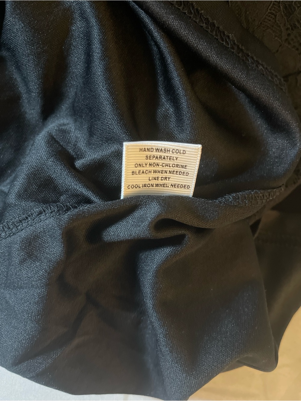 Black Lace Off Shoulder Blouse Boho Sheer Floral Long Sleeve Keyhole Back Top - Picture 9 of 13